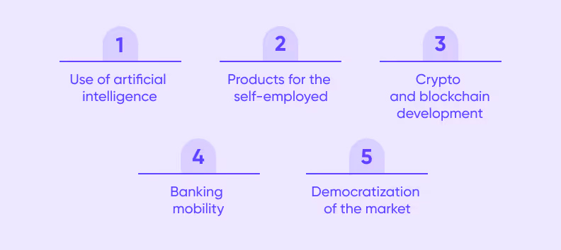 Main FinTech market trends