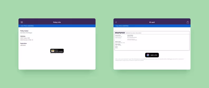 View your policy, pay bills, file claims, and even get roadside assistance with the Esurance app