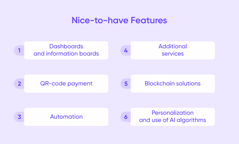 FinTech app additional features