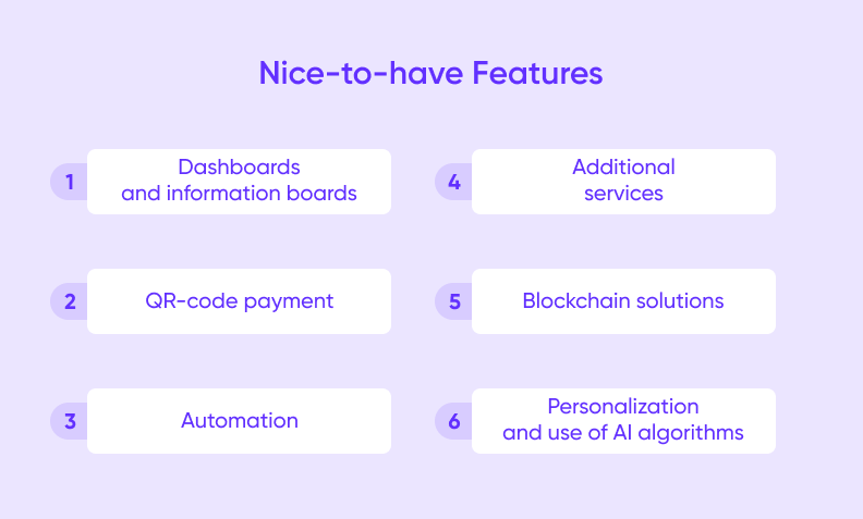FinTech app additional features