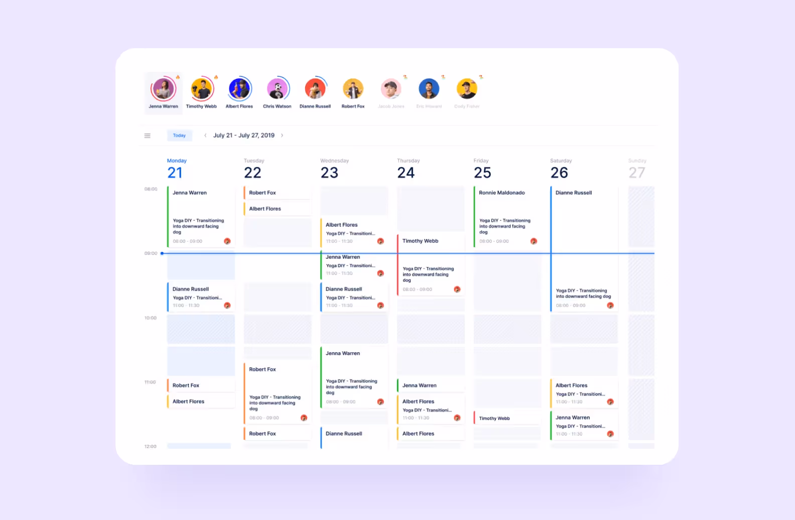 screen of medical appointment app