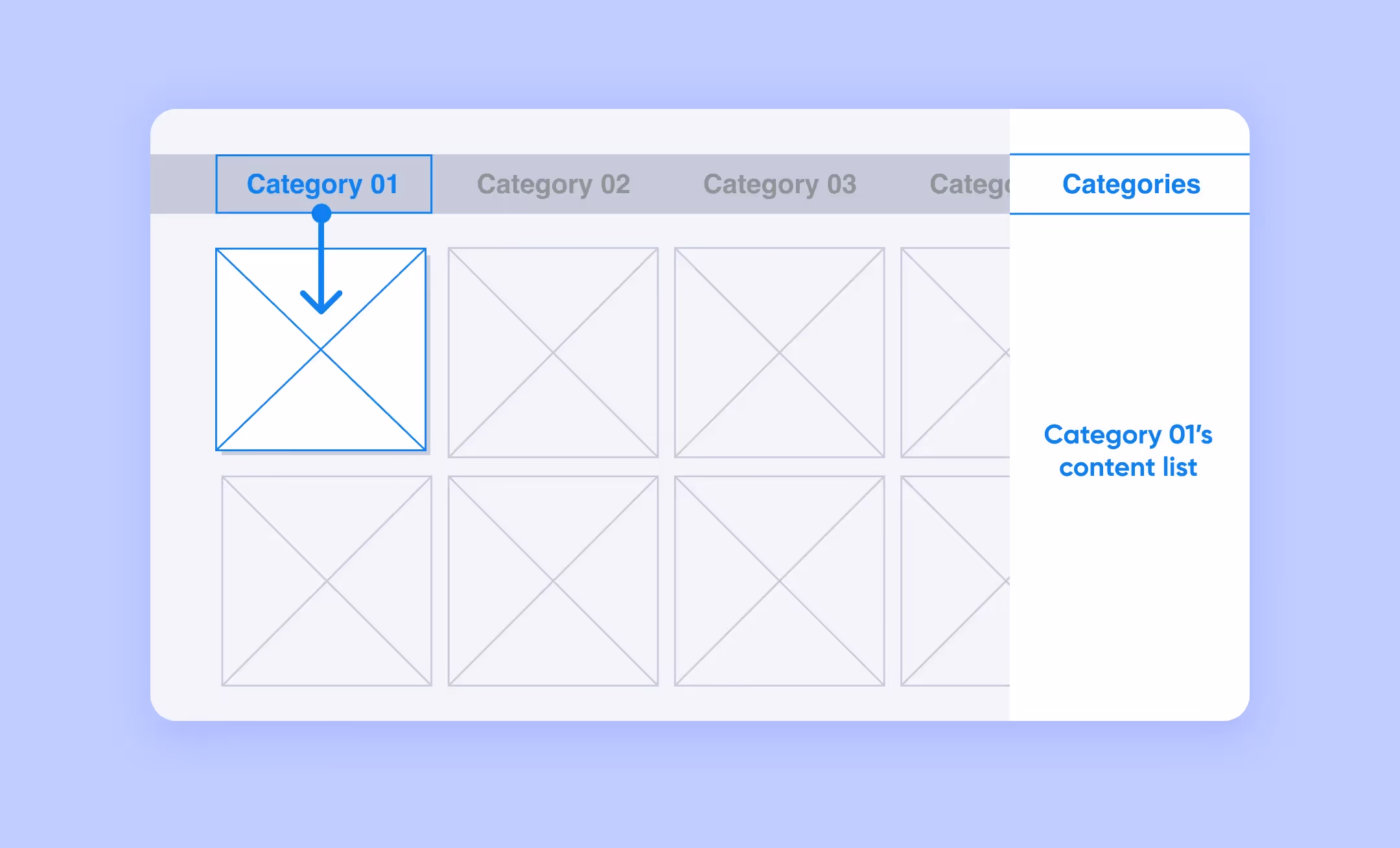 A simple structure and minimalism of the TV app