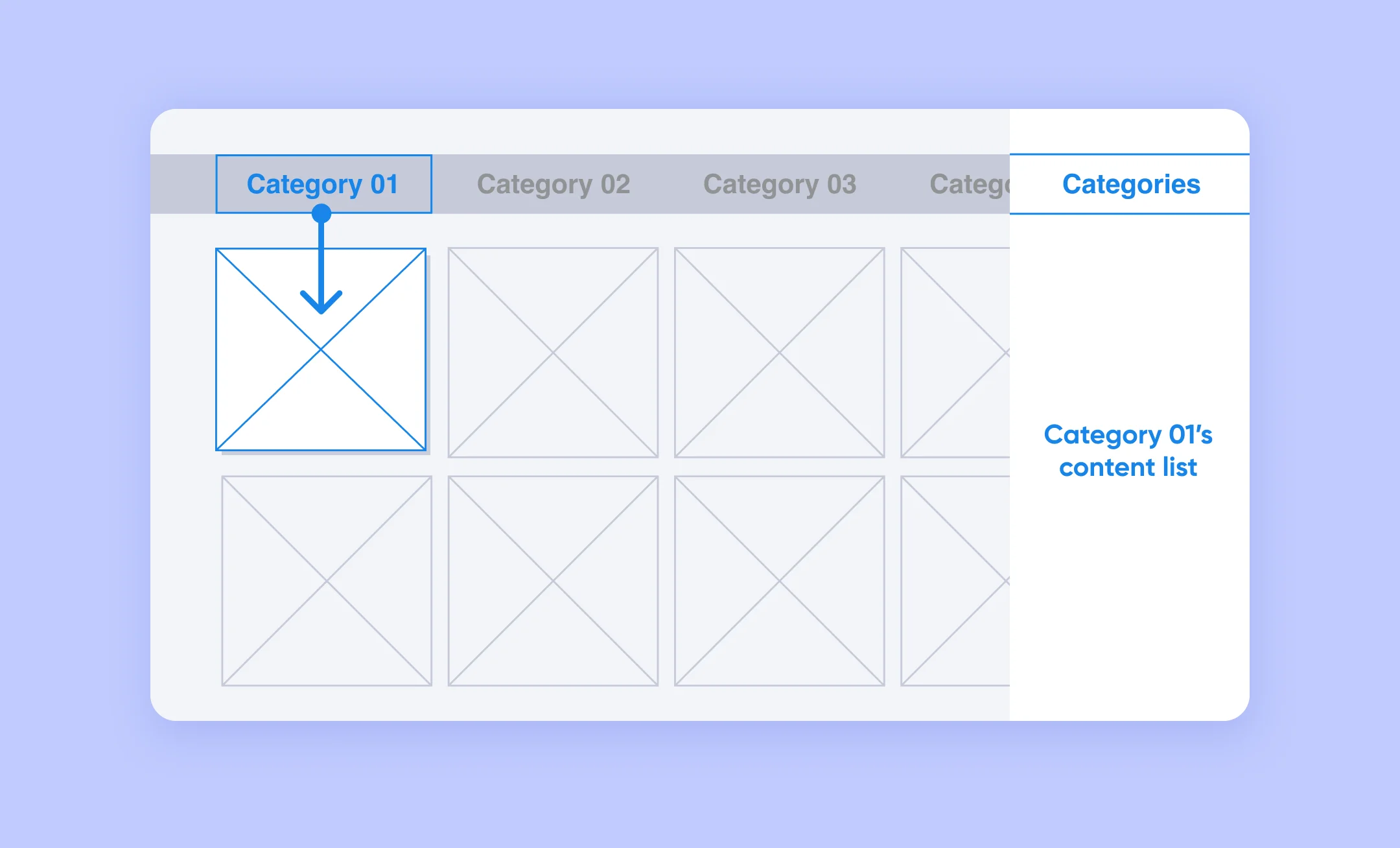 A simple structure and minimalism of the TV app