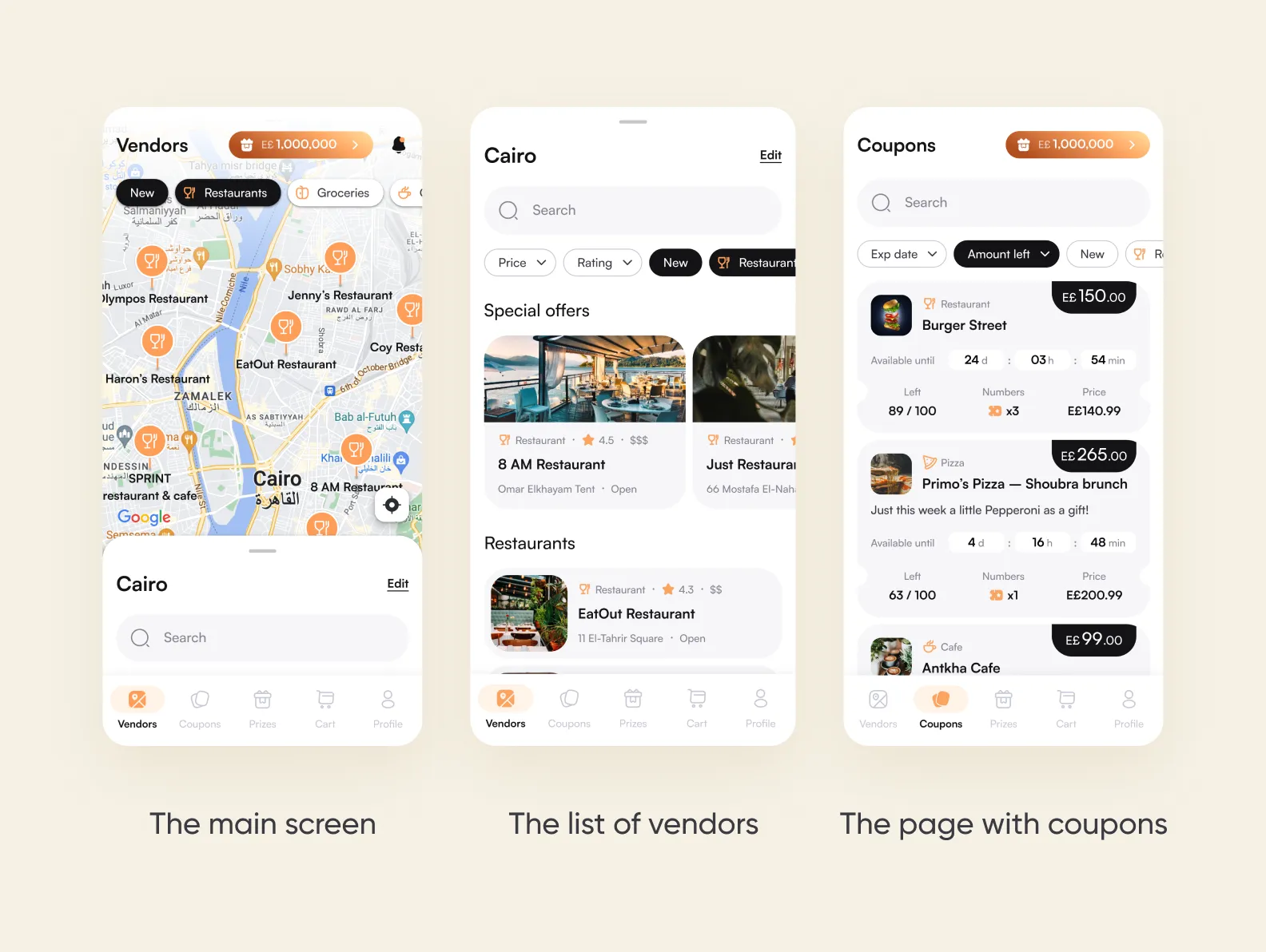 coupon app design