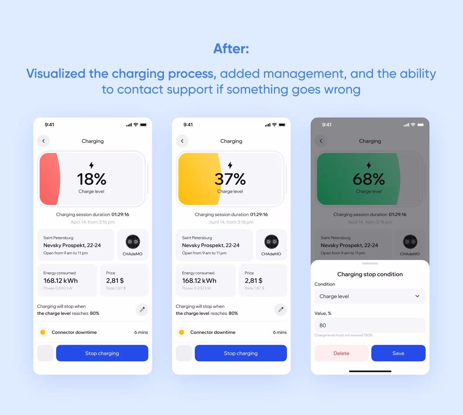 ThunderSoft’s redesigned charging page