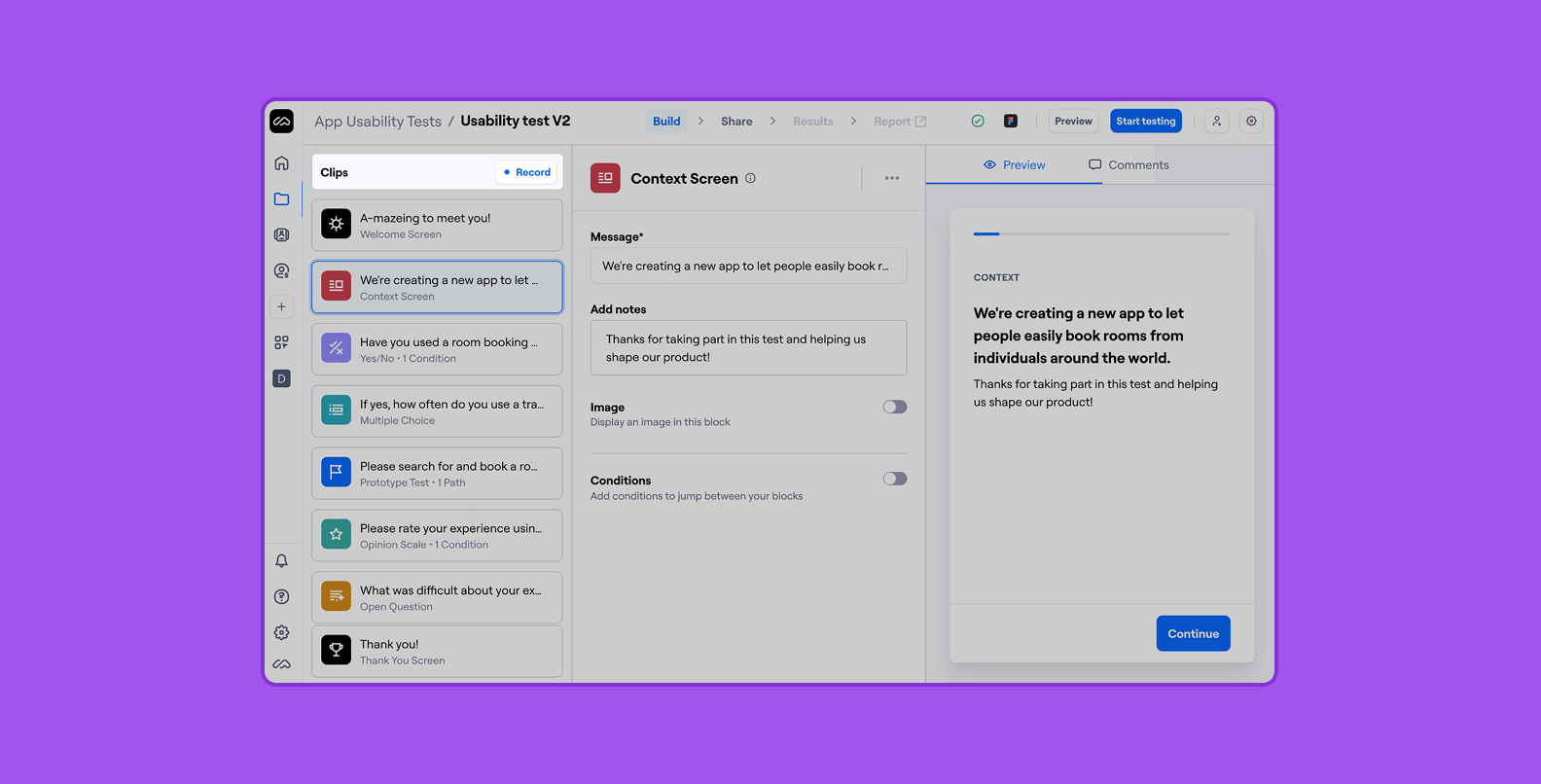Maze dashboard screen