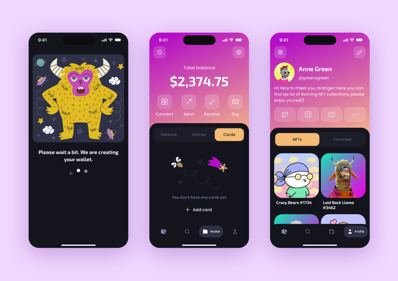 Kaiju mobile app interface