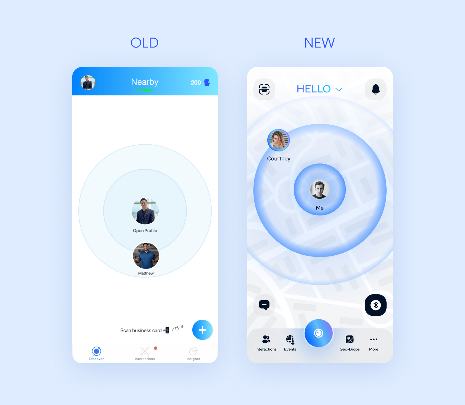 Blue Social app redesign