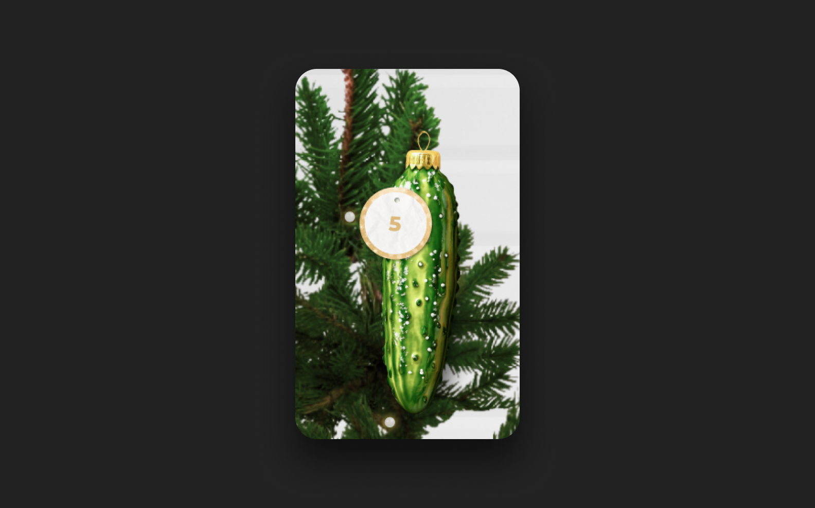 елочная игрушка для адвент-календаря #FARШ