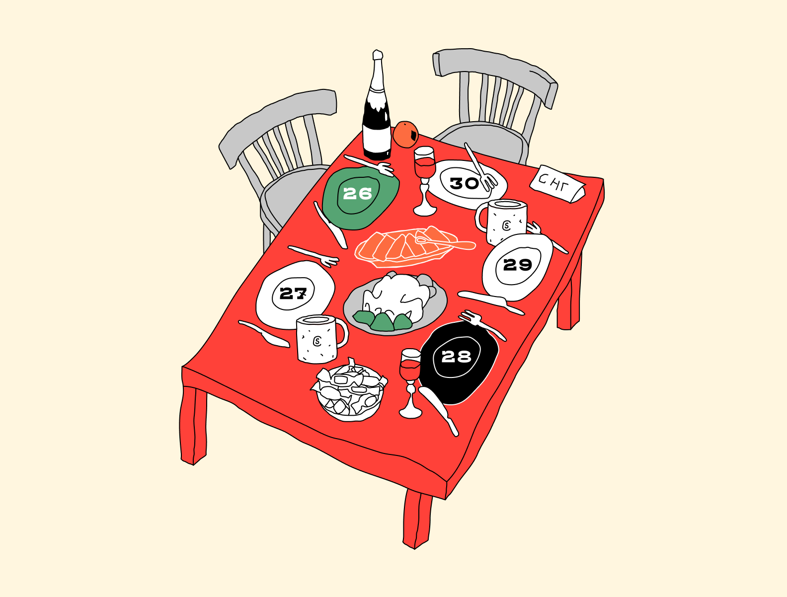 Стол и стулья