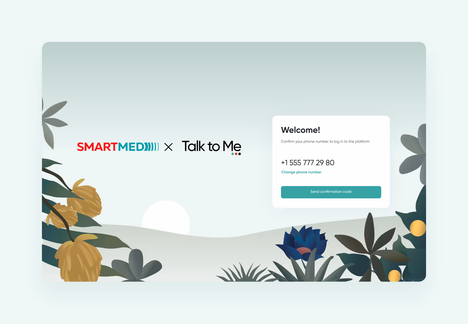 The Talk to Me and Medsi landing page