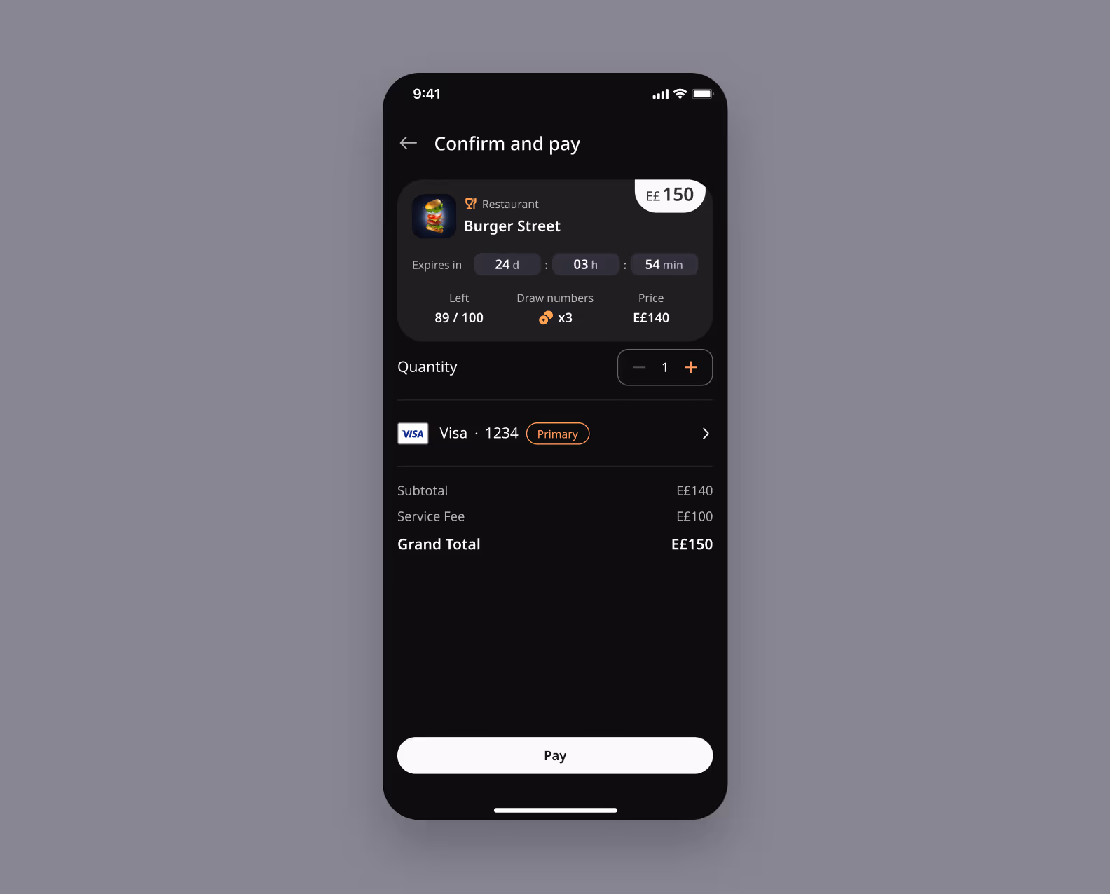A user buys a coupon in the WAW app
