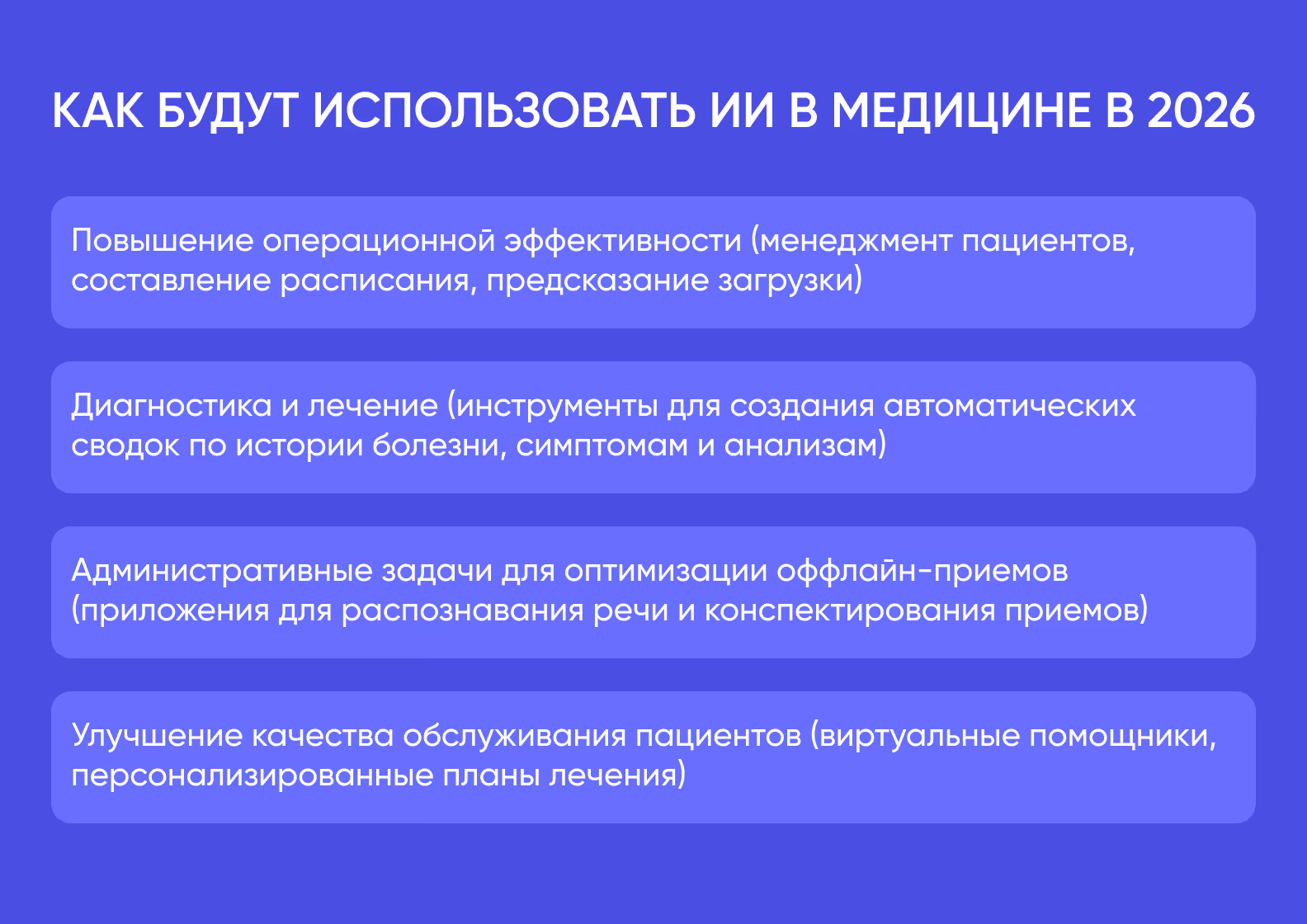 4 примера, как ИИ будет использоваться в медицине