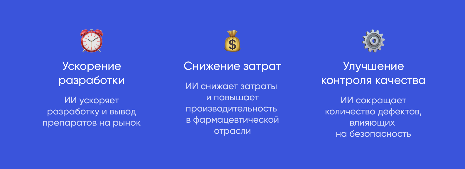 Результаты внедрения искусственного интеллекта в фармацевтической отрасли