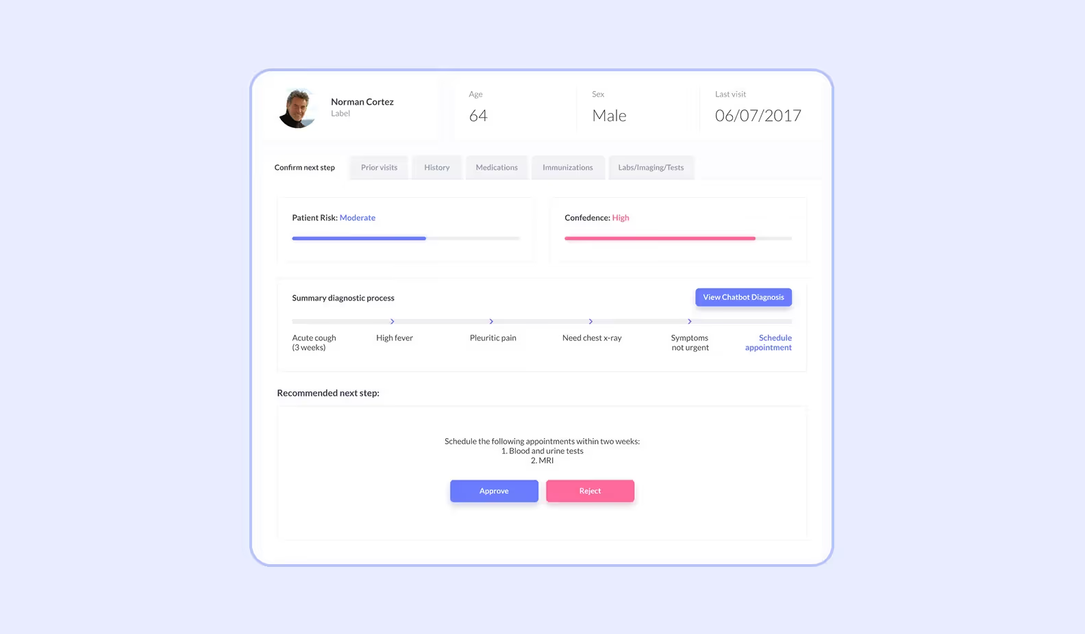 Экран приложения Lytic Health