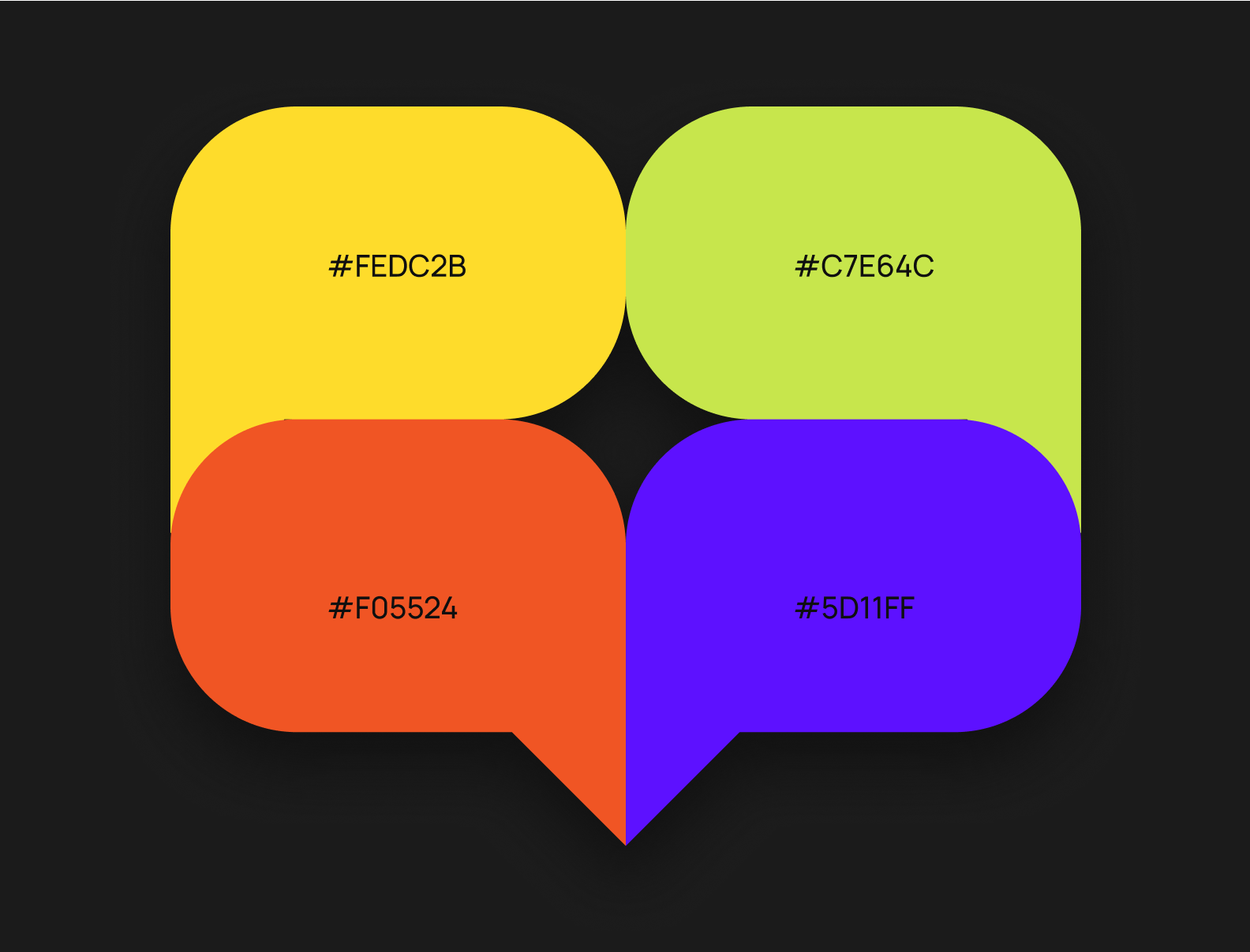 Brand colors for the logo