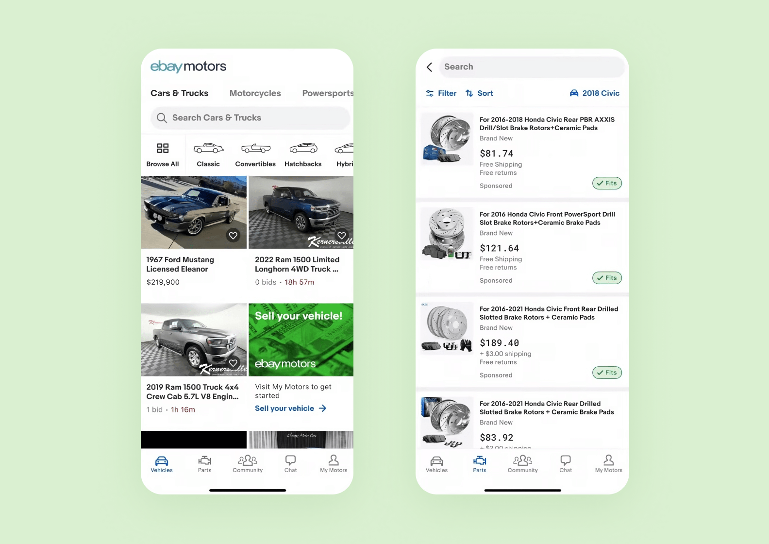 Приложение eBay Motors