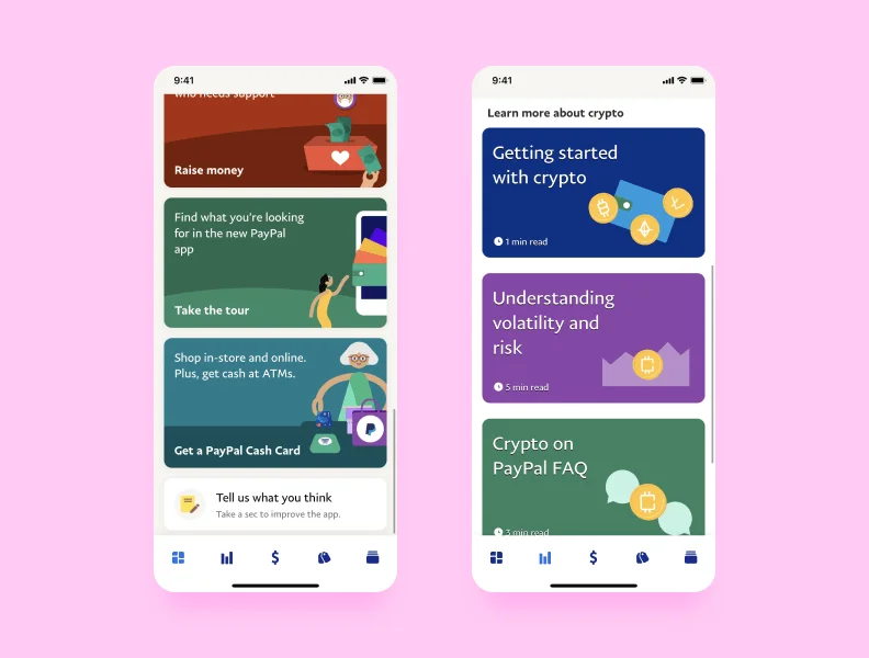 Enjoy traditional money transfers and explore crypto in one app