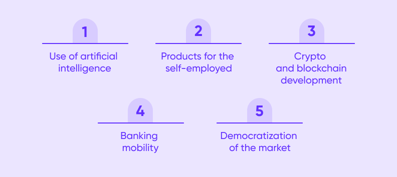 Main FinTech market trends