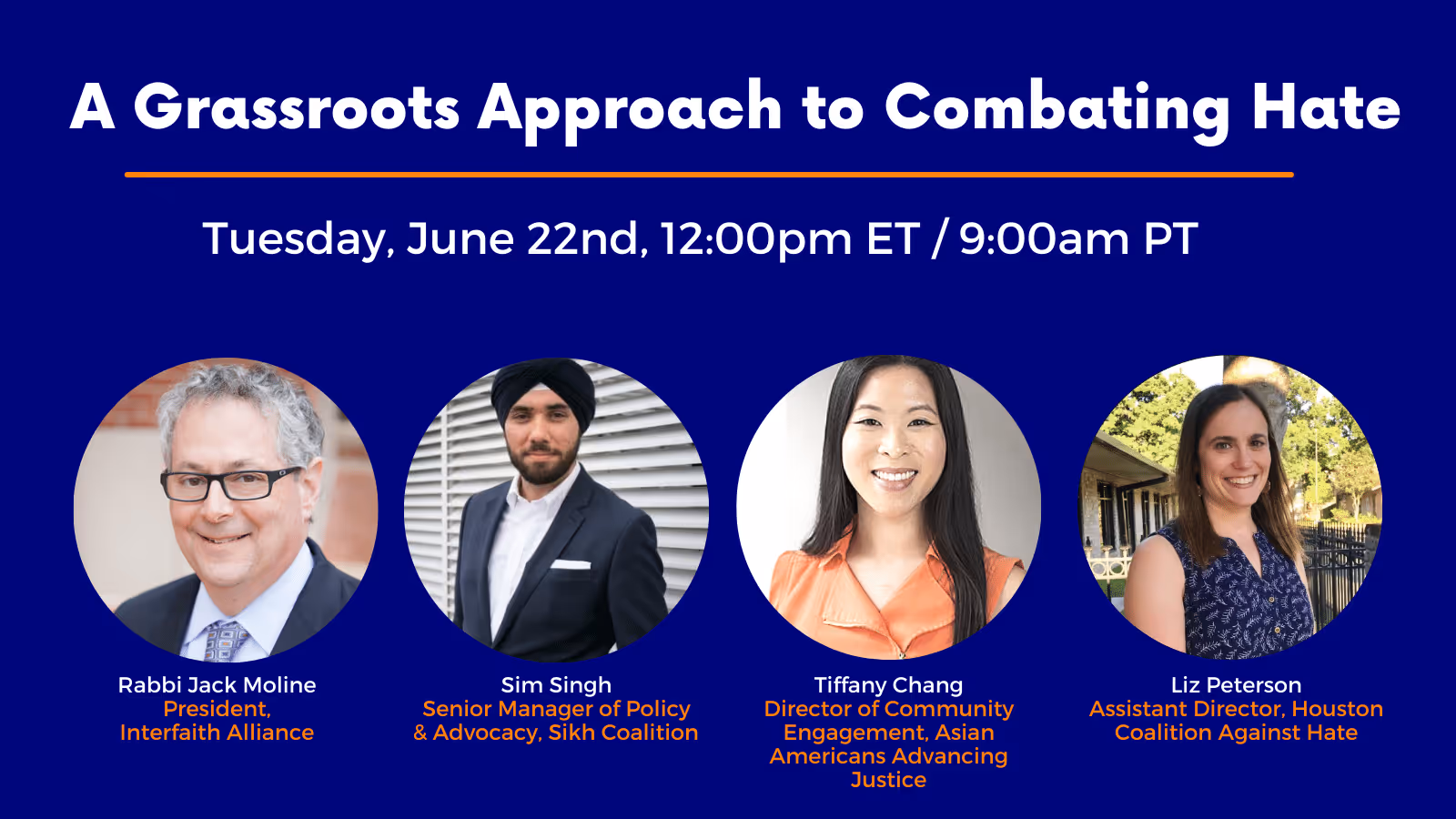 "A Grassroots Approach to Combating Hate," A Panel Discussion