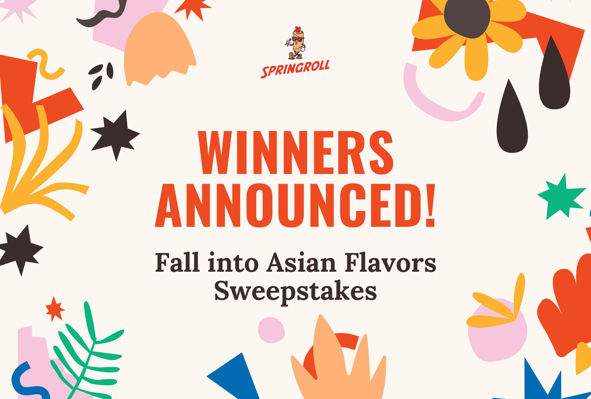 fall into asian flavors sweepstakes winners announced