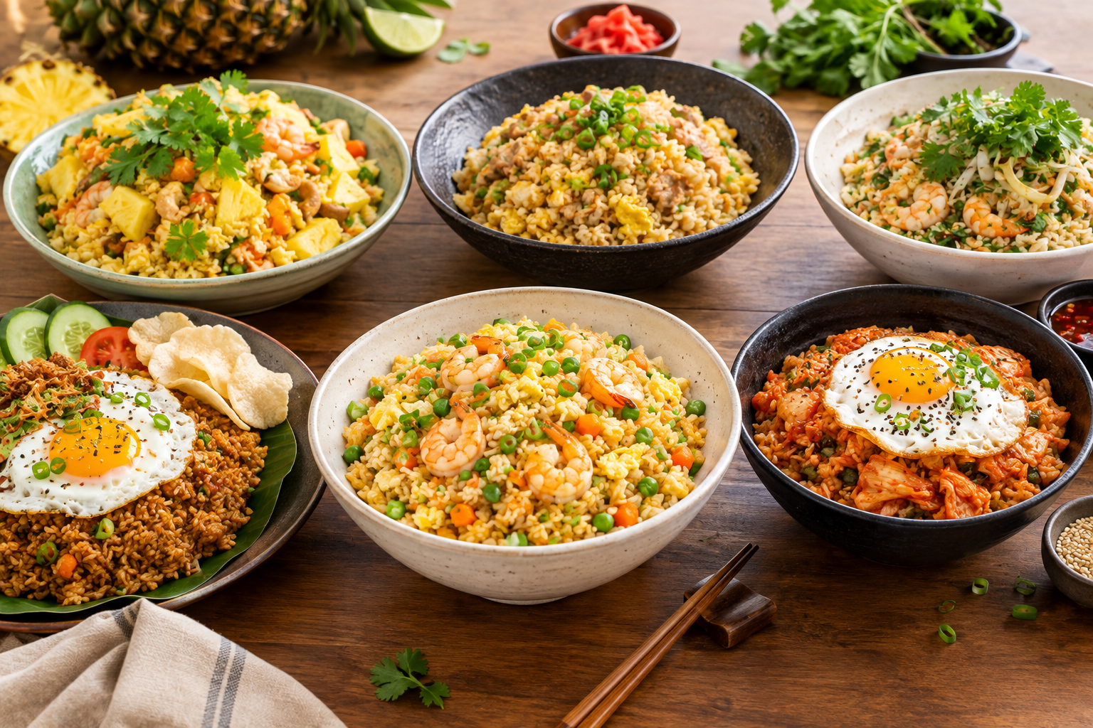 Different Types of fried rice