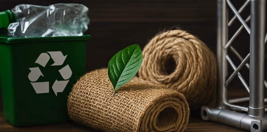 Nachhaltige Materialien & Recycling in der Eventtechnik – Beitragsbild | photon Blog