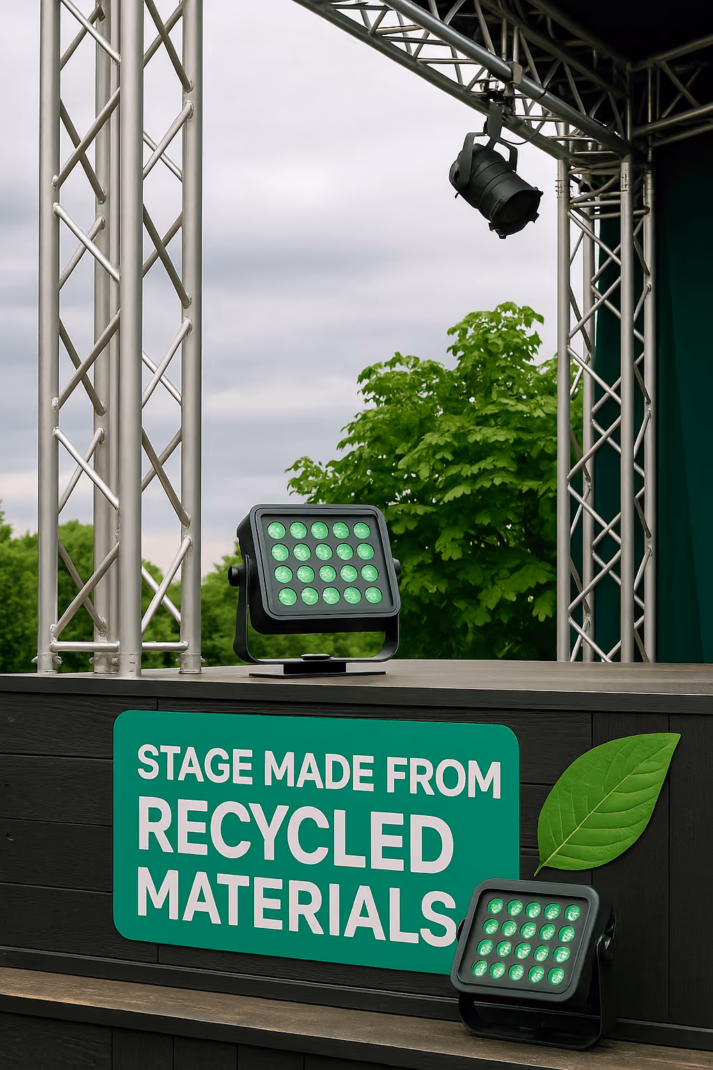 Reusable cases and recycled materials in event technology by photon
