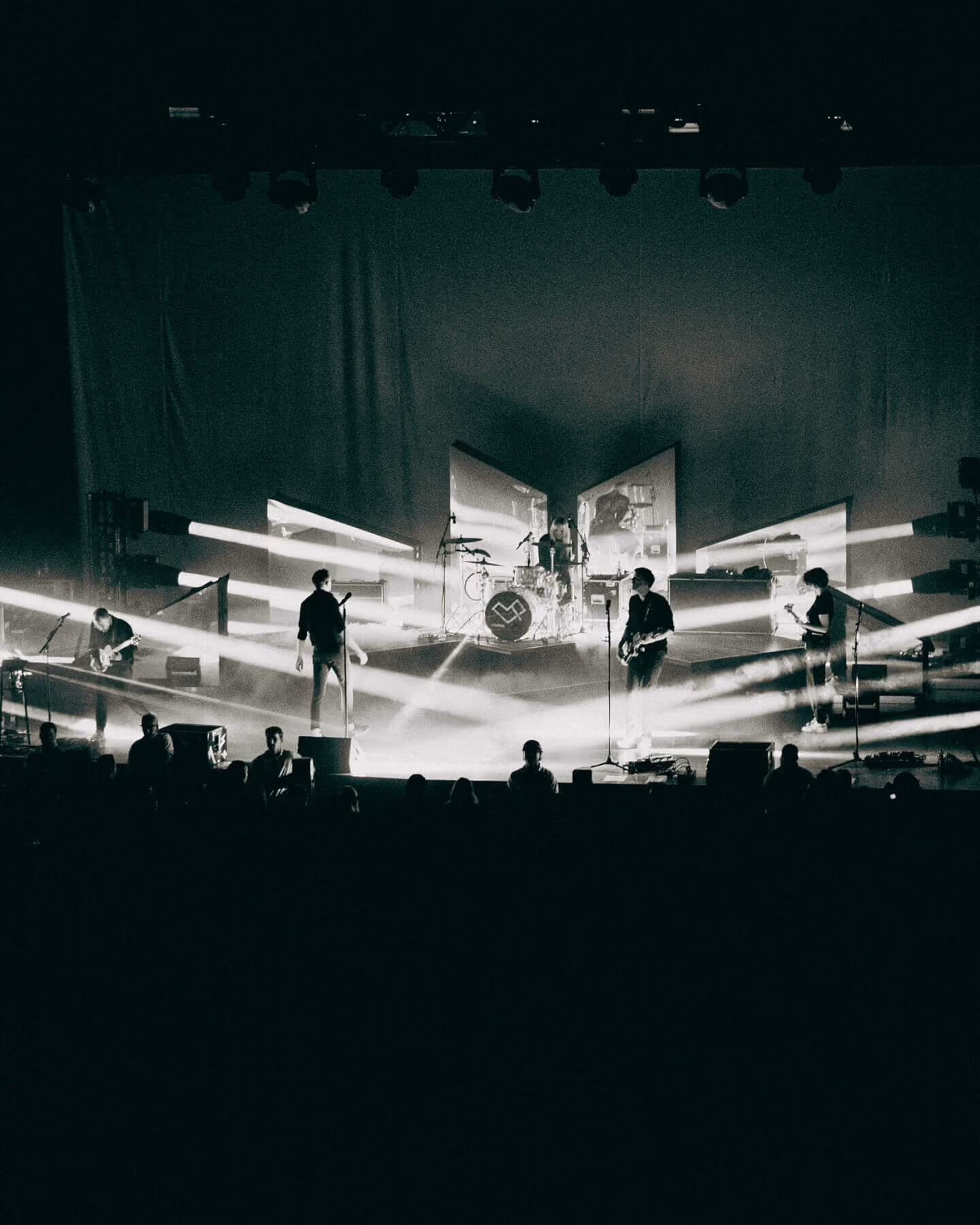 Lumpenpack live on stage with concert lighting by photon