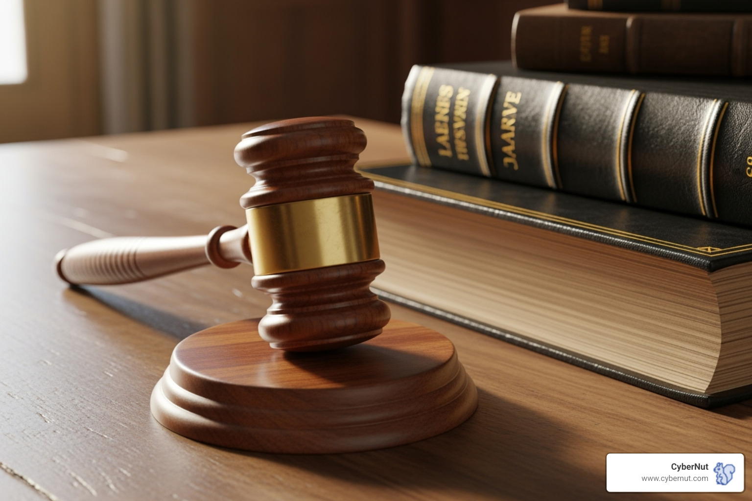 Gavel resting on a law book titled "California Law" - All About SOPIPA: California's Law Protecting Student Data in the Digital Age