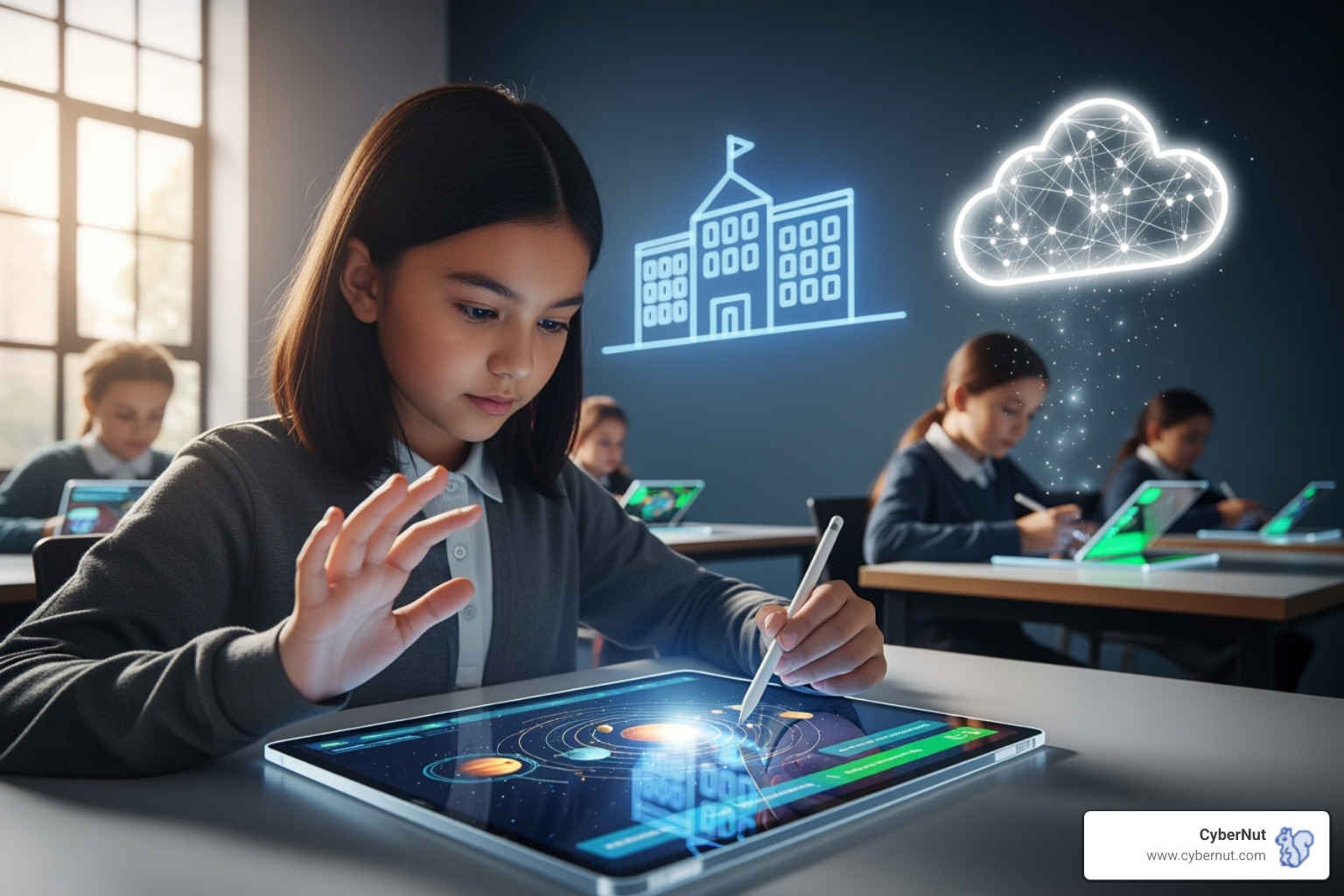 Flowchart showing data flow from student to school to edtech vendor, with SOPIPA's rules applied - All About SOPIPA: California's Law Protecting Student Data in the Digital Age