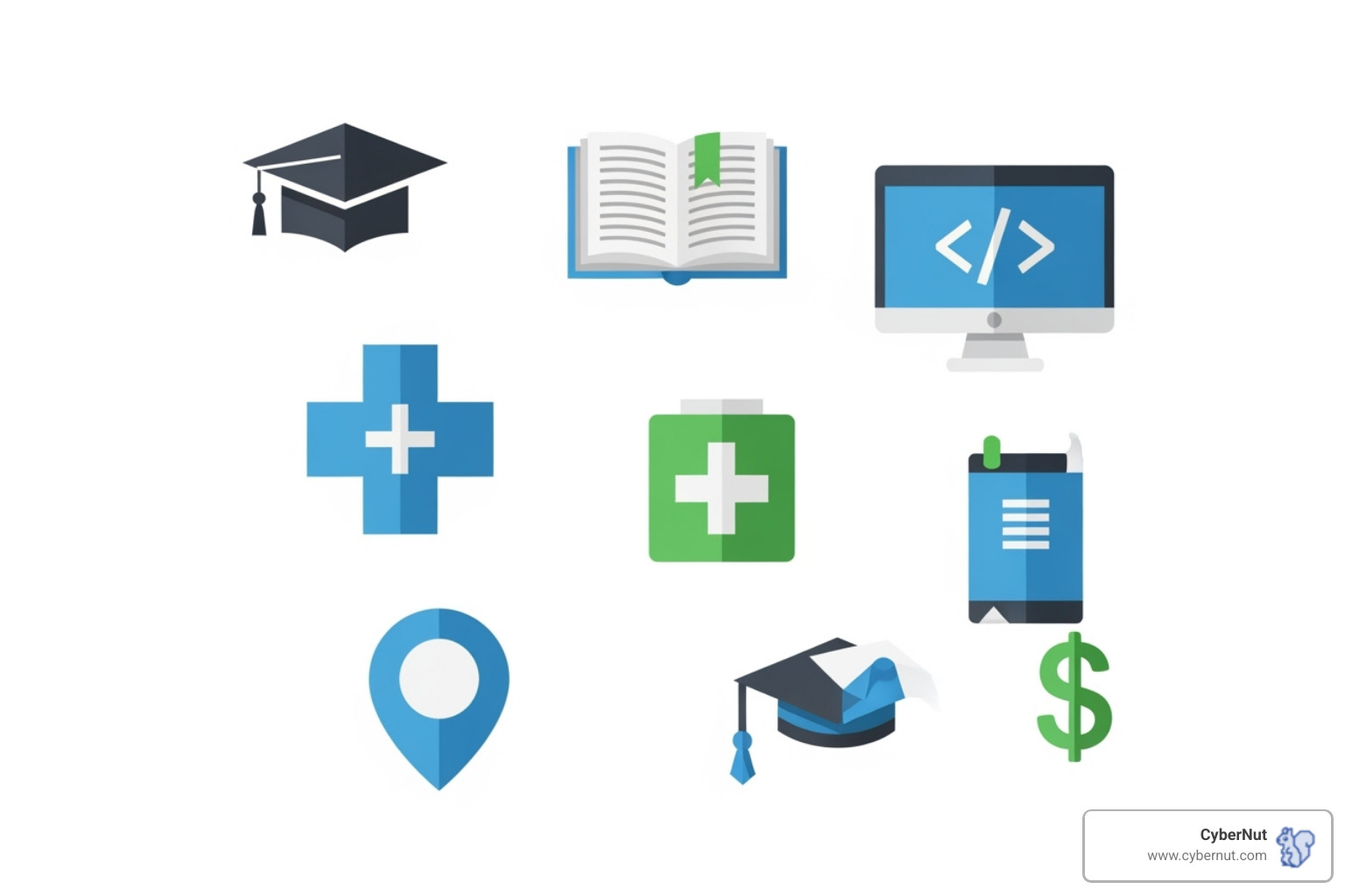 Graphic of various data icons representing student information - All About SOPIPA: California's Law Protecting Student Data in the Digital Age