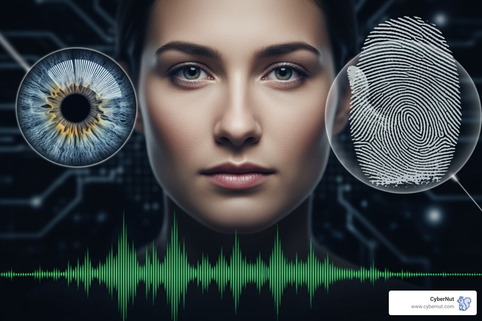 illustrating different types of biometrics (face, fingerprint, iris, voice) - New York's Biometric Ban: What Schools Need to Know About the 2021 K–12 Data Law