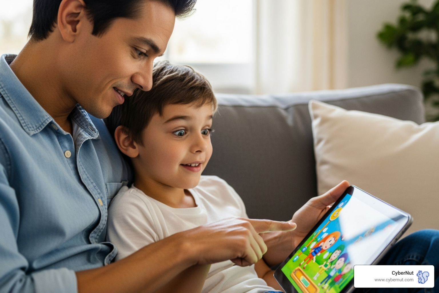 Parent and child looking at tablet - All About NJ A4978: The Student Data Privacy Law You Shouldn't Ignore