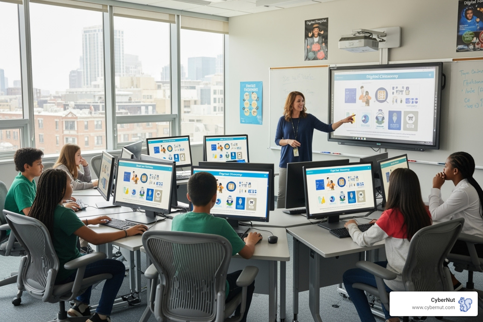 students and teachers learning digital citizenship - Deepfake Principals and Synthetic Students: The Next Wave of School Cyber Threats