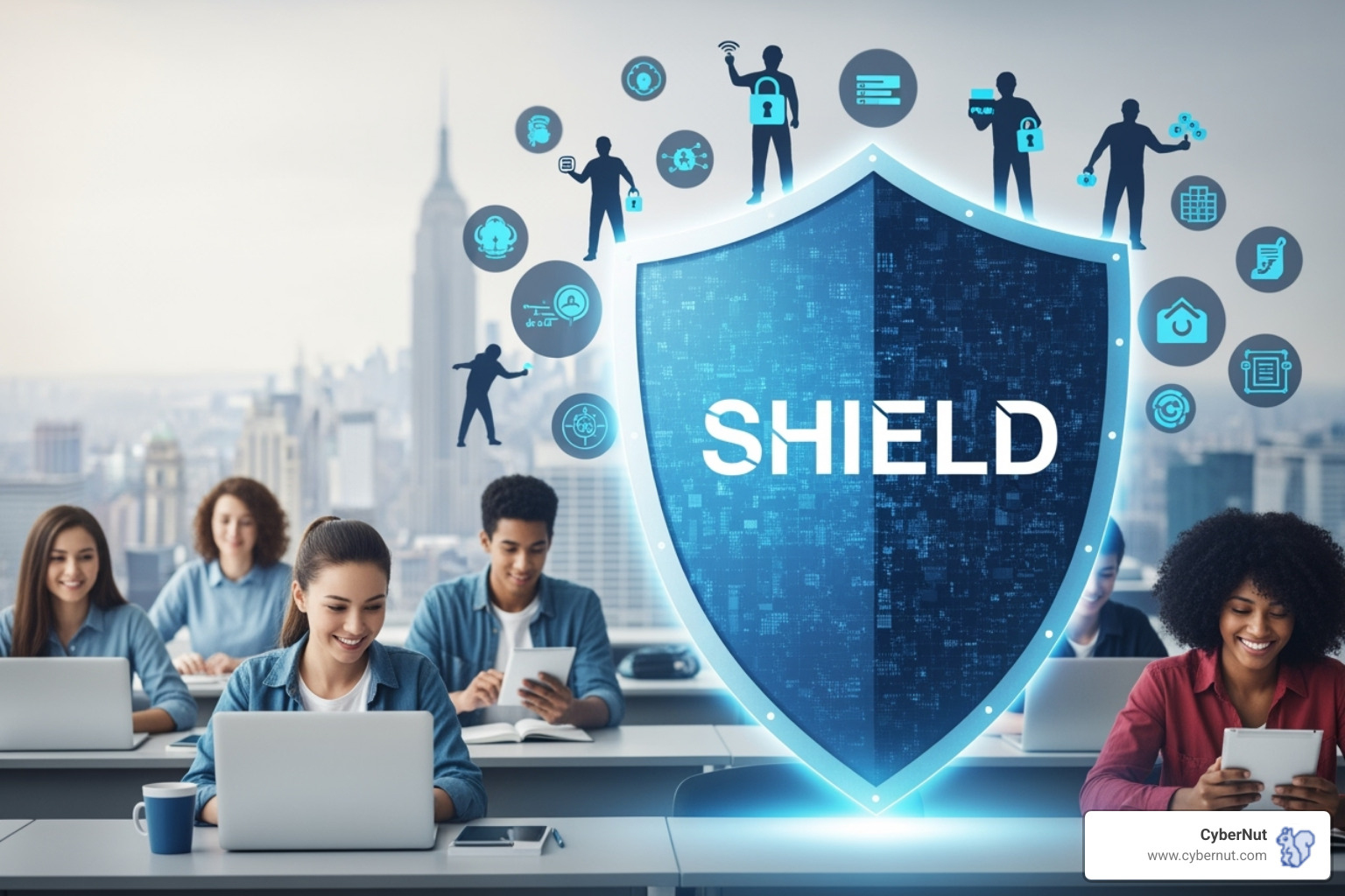 Shield with Administrative, Technical, and Physical safeguards - All About New York's Stop Hacks and Improve Electronic Data Security (SHIELD) Updates for Schools