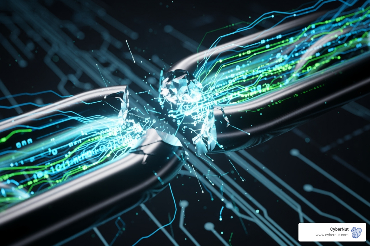 broken digital chain link symbolizing a data breach - Understanding Ohio Revised Code § 1347: Protecting Student Data broken digital chain link symbolizing a data breach - Understanding Ohio Revised Code § 1347: Protecting Student Data