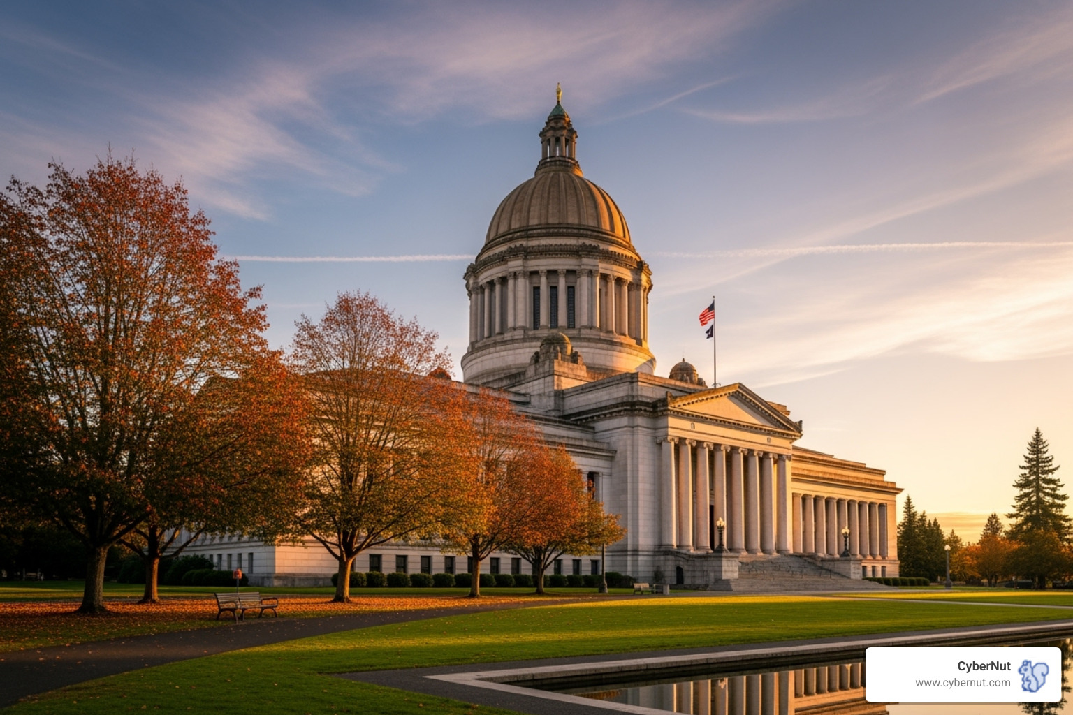 Washington State Capitol building - Washington Consumer Data Privacy Act (Drafted, referenced as guideline)