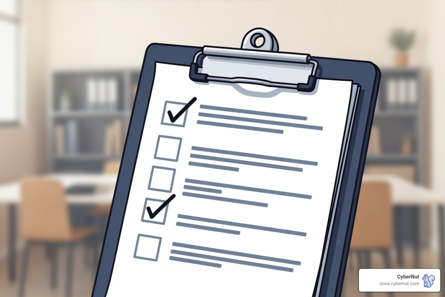 A stylized checklist with checkmarks, representing various compliance tasks for a school district under SOPPA. Items include "Post vendor list," "Sign DPAs," "Designate DPO," "Notify parents of breaches," etc. - All About SOPPA: What Illinois Schools Must Know About Student Data Protections A stylized checklist with checkmarks, representing various compliance tasks for a school district under SOPPA. Items include "Post vendor list," "Sign DPAs," "Designate DPO," "Notify parents of breaches," etc. - All About SOPPA: What Illinois Schools Must Know About Student Data Protections