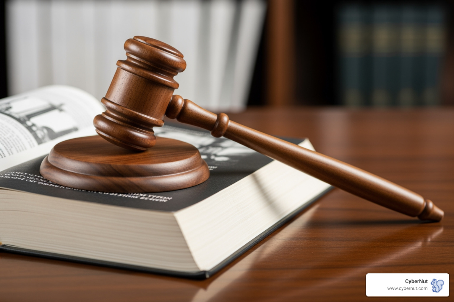 a gavel and a law book on a desk - All About Colorado's K–12 Data Breach Notification Requirements