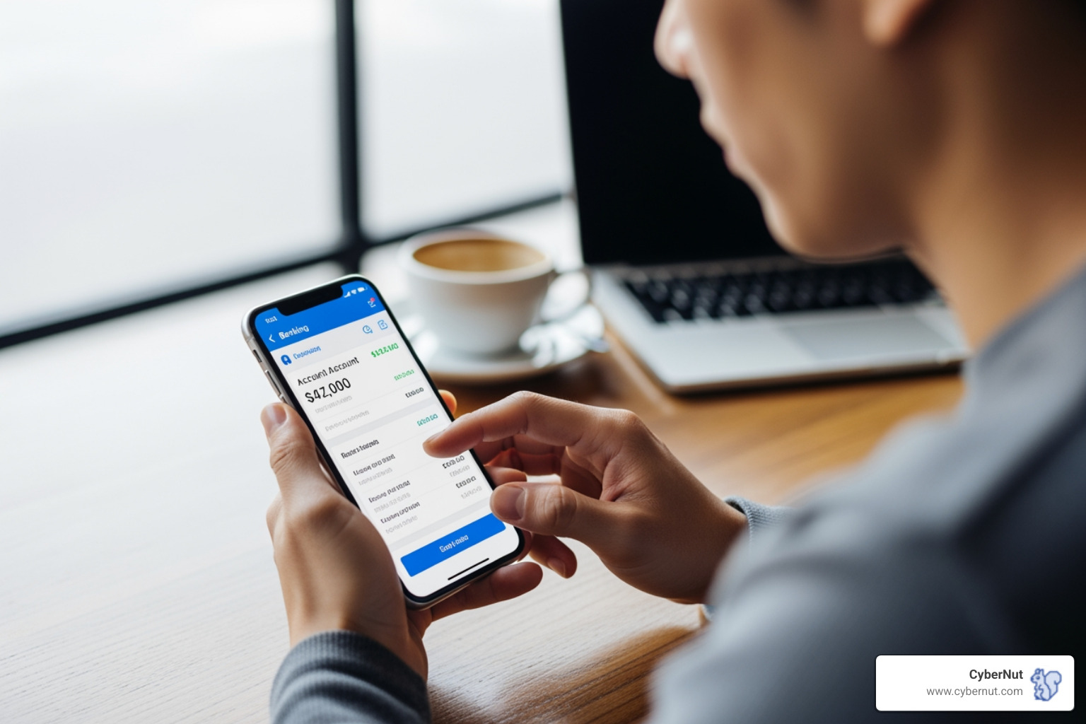 Person checking their bank account balance on a smartphone - What to Know About Pennsylvania's Data Breach Notification Law