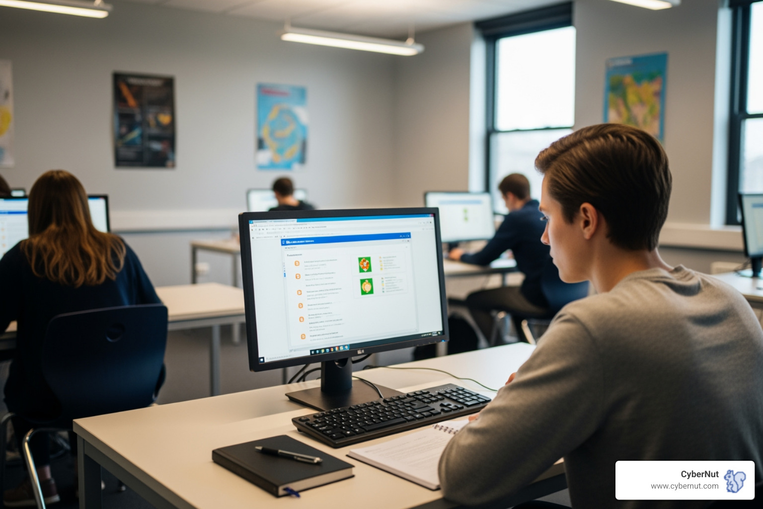 Student taking a computer-based test - All About EAA Data Requirements for South Carolina School Districts