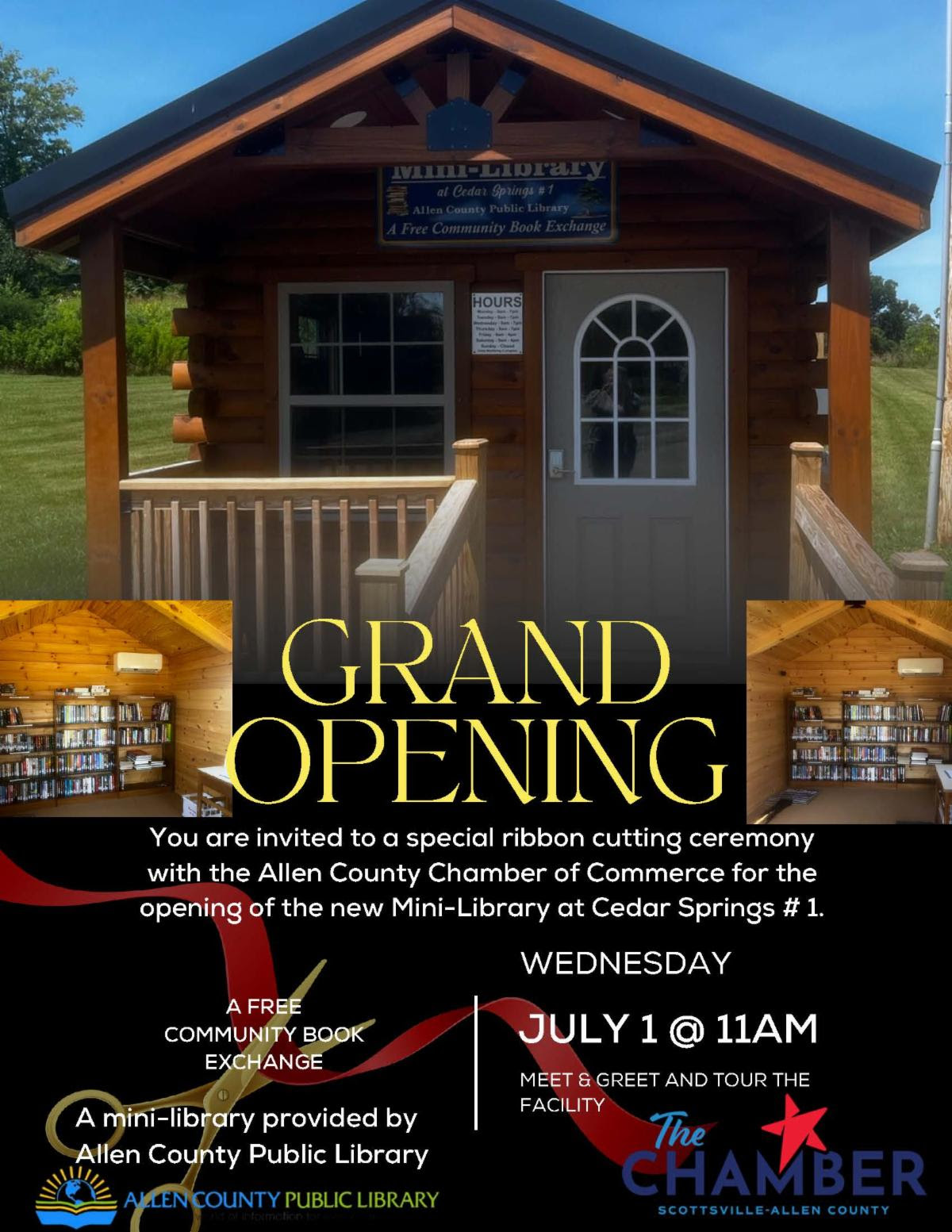 Mini Library Grand Opening