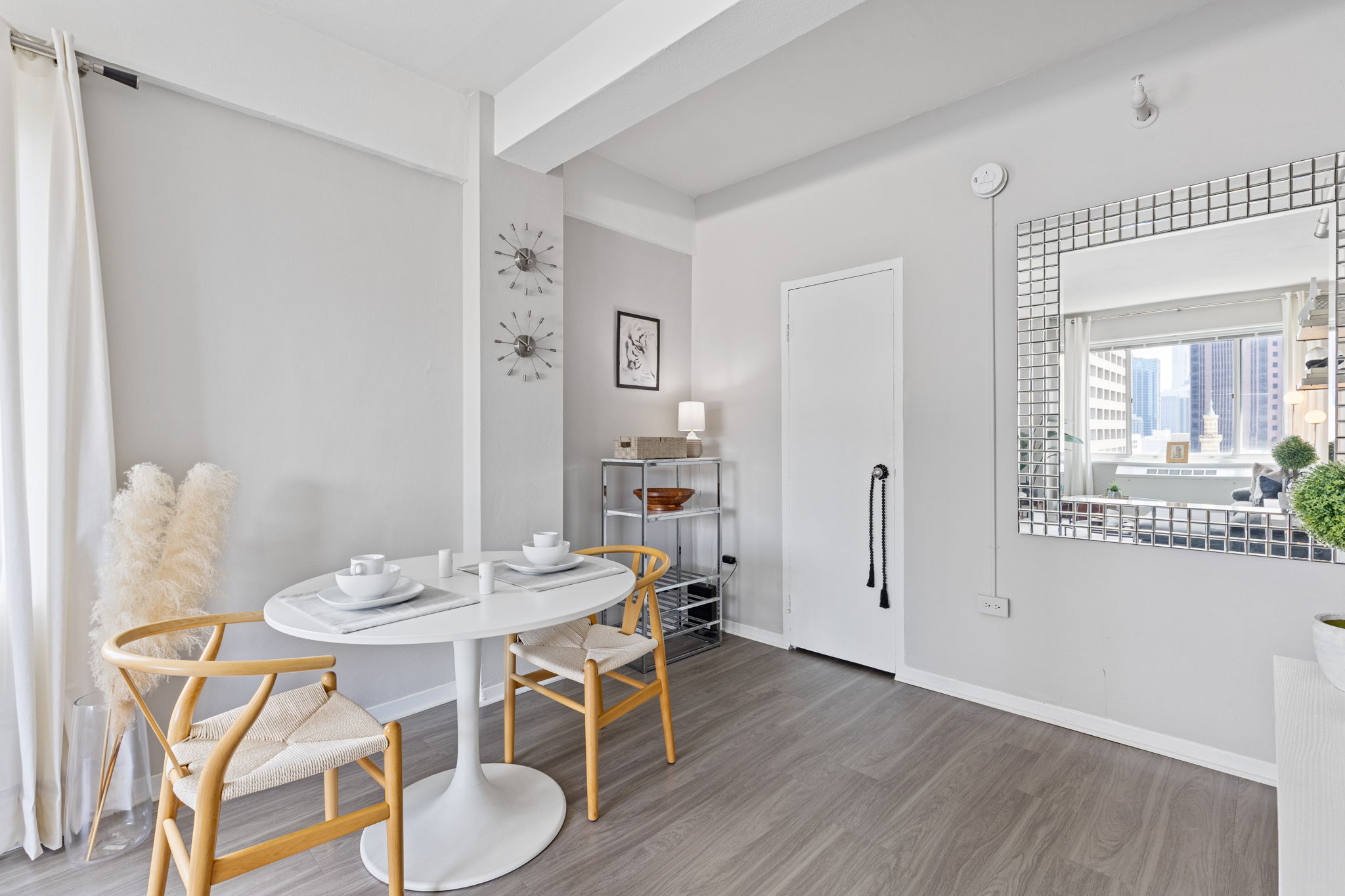 dining nook with table and chairs