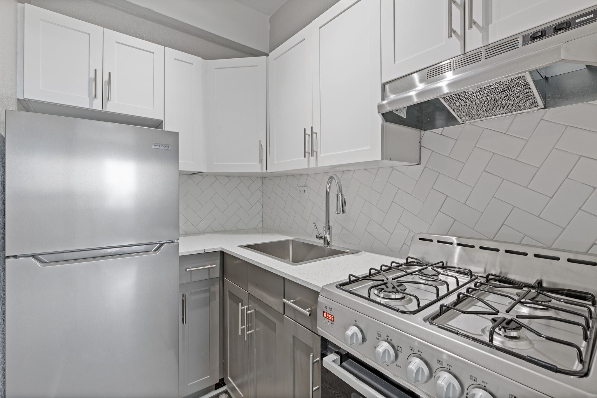 kitchen with stainless steel appliances