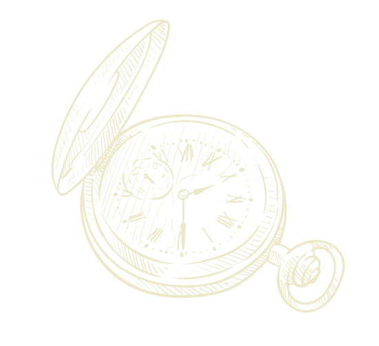 Une montre à gousset beige