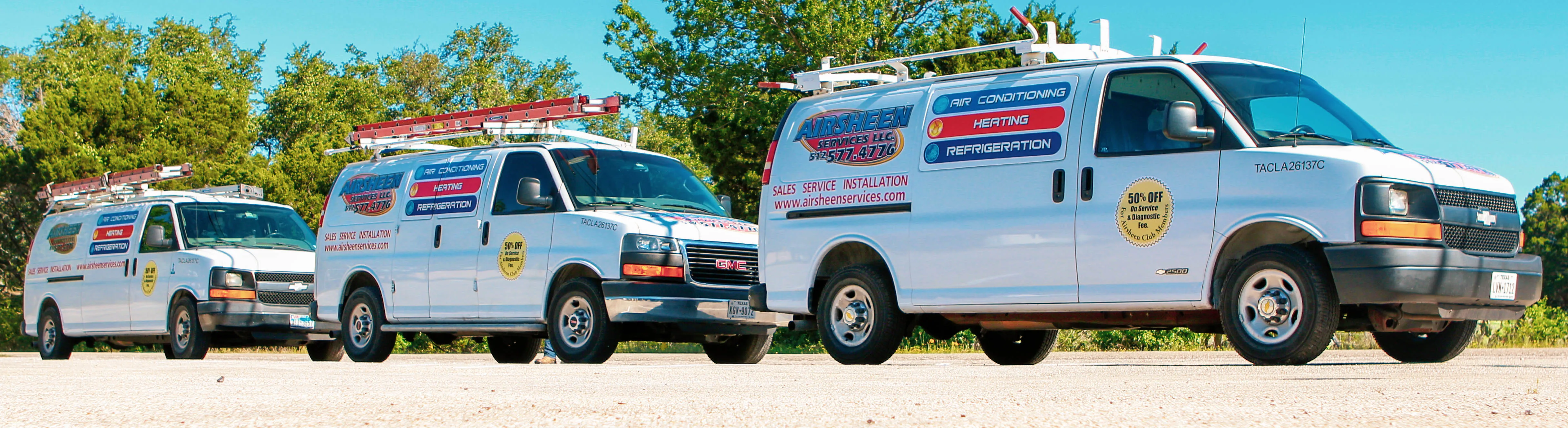 three service van