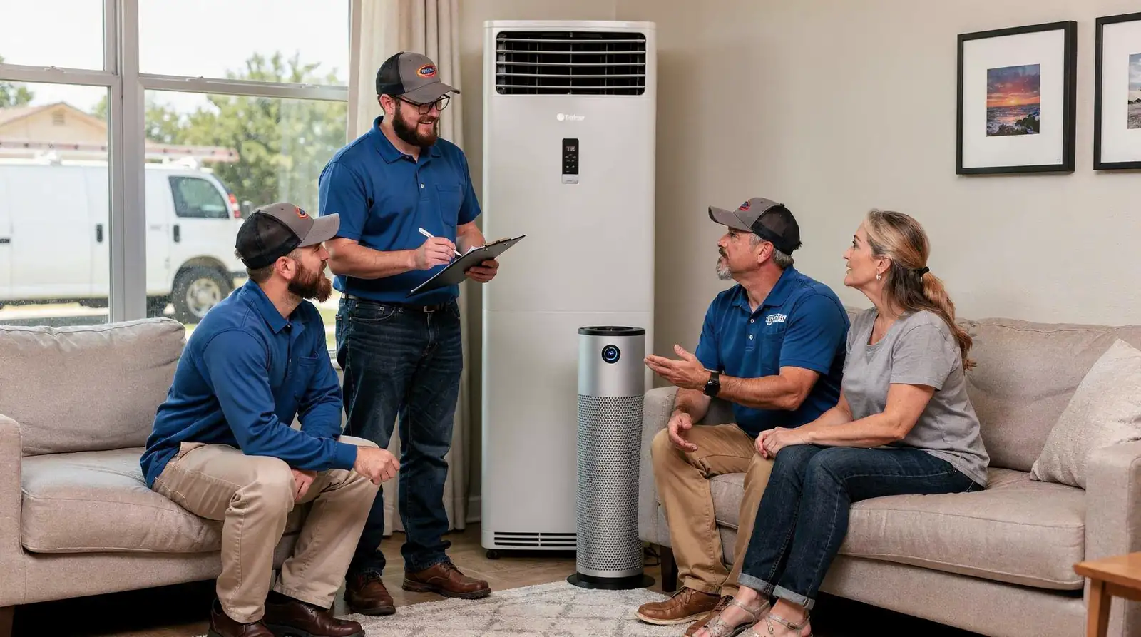 Poor indoor air quality can worsen allergy symptoms including sneezing, coughing, itchy eyes, and asthma