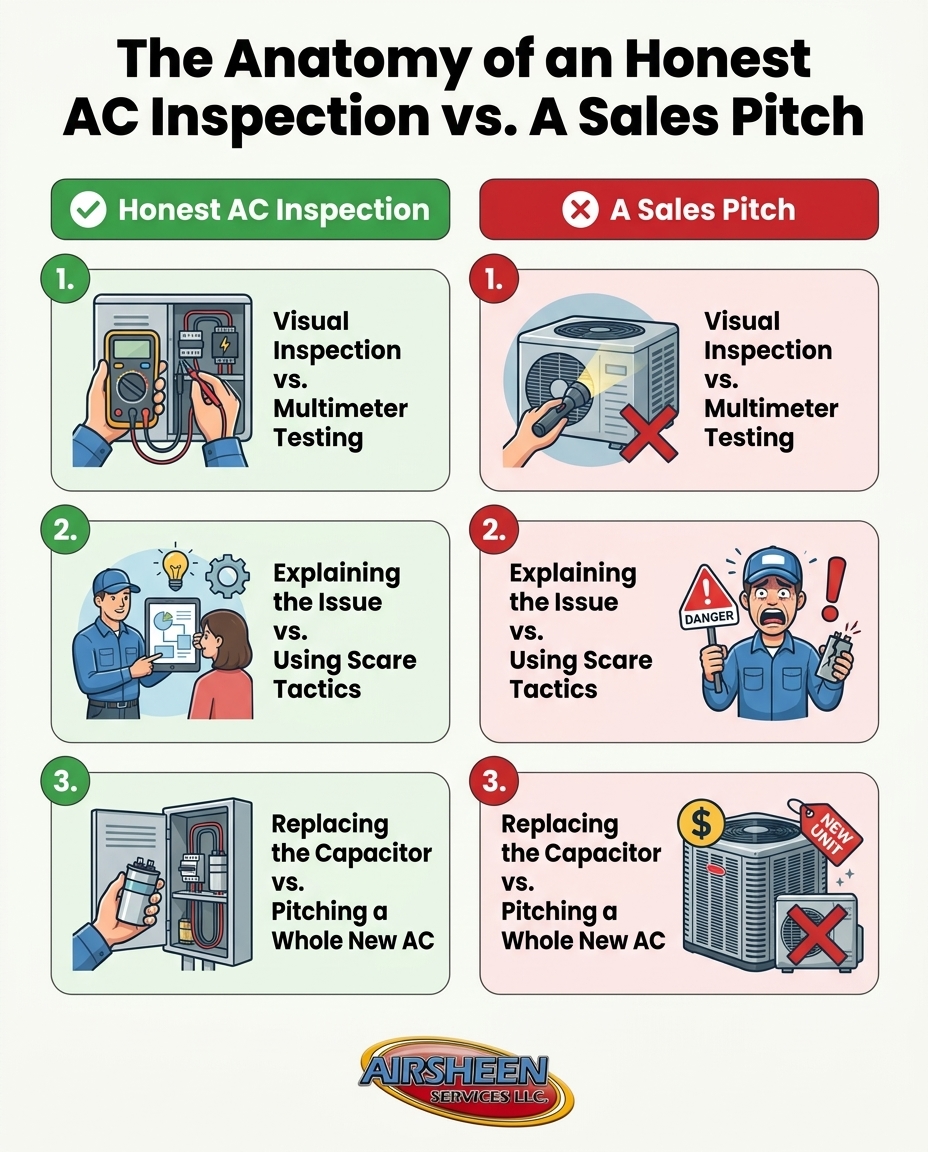 The Anatomy of an Honest AC Inspection vs. A Sales Pitch