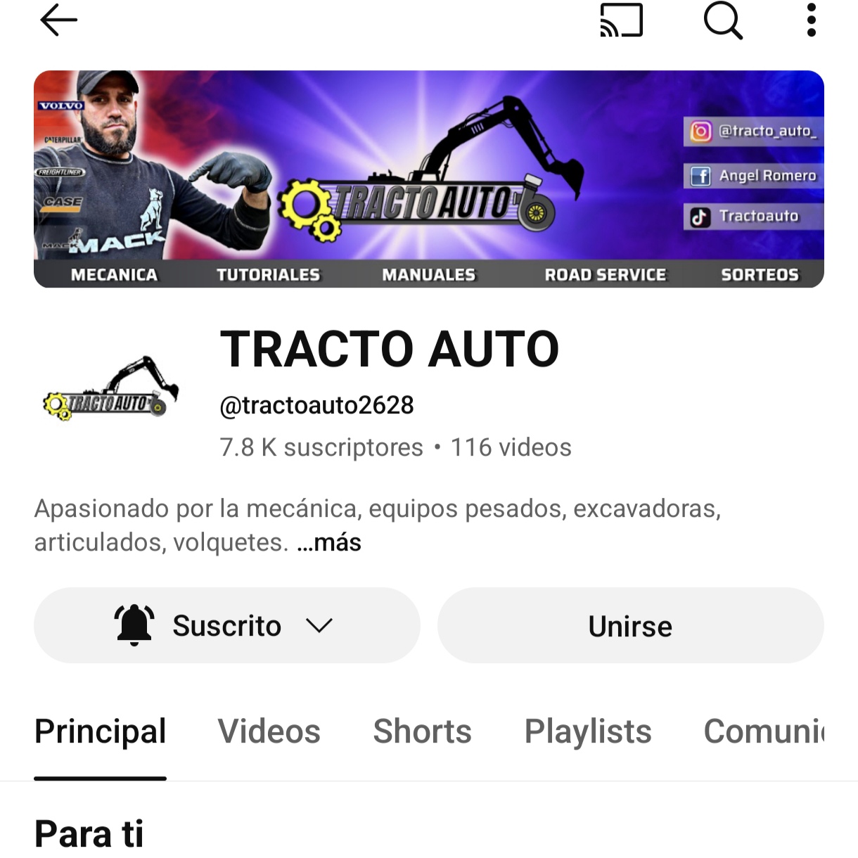 TractoAuto workshop